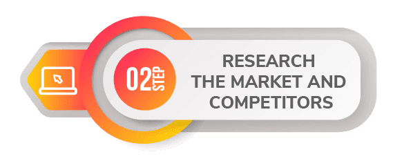 2 step create app research market and competitor