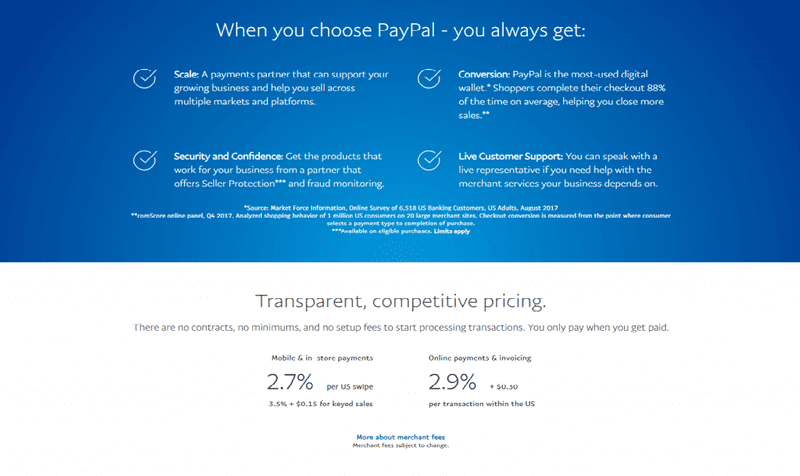 when you choose paypal
