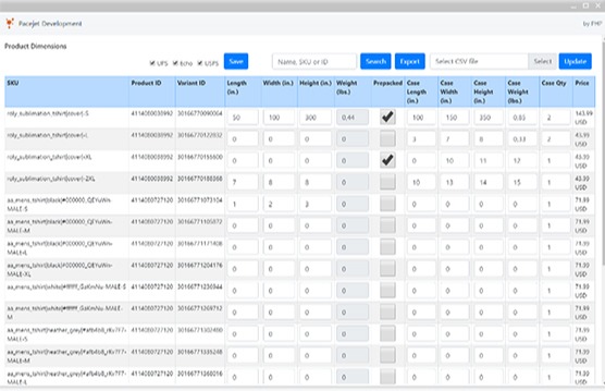 pacejet admin