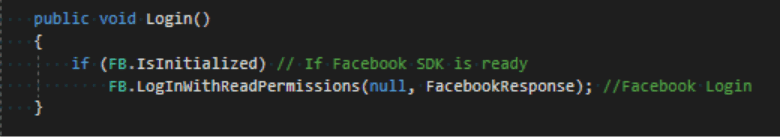 init sdk facebook